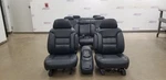 98 Chevy Suburban 2500 Lt Complete Seat Set With Console Blue Leather. Fixed Price $1350.00.