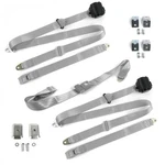 Chevy Fs Blazer 1973 - 1991 Standard 3PT Gray/grey Retractable Bench Seat Belt K. Fixed Price $411.50.