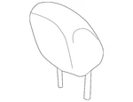 Genuine Nissan Headrest 86400-5SA0C. Fixed Price $205.87.