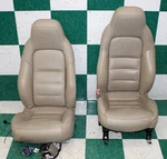 11' C6 *flood* Coupe Grand Sport Tan Cashmere Heated Power Bucket Seats Pair Aab. Fixed Price $752.39.