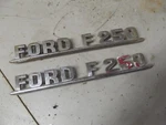 1954 Ford Truck F250 Emblems Trim F-250 Pickup. Fixed Price $80.00.