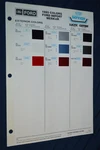 1985 Ford Merkur XR4TI Exterior Color Paint Chips / Codes Sheet Chart. Fixed Price $12.34.