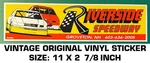 Riverside Speedway - Vintage Original Vinyl Decal Sticker Nascar. Fixed Price $10.11.
