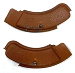 Oem 1971-1973 Mustang Cougar Saddle Brown Seat Hinge Cover Pair W/ Screws. Fixed Price $20.00.