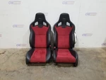 2016 Nissan 370Z Nismo Recaro Front Bucket Seat Set Black/ Red Leather. Fixed Price $2550.00.