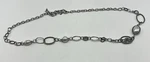 Premier Designs Chain Belt Long Silver Tone Link Faux Pearl Necklace Hooks 29-39. Fixed Price $22.99.