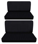 Fits 1959 To 1968 Chevy Impala 4DOOR Front And Rear Bench Seat Covers Black. Fixed Price $149.99.