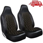 For Lotus Esprit - Premium Pvc Black Quilted Car Front Seat Covers. Fixed Price $28.40.