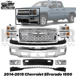Front Bumper Chrome & Headlight Kit For 2014-2015 Chevrolet Silverado 1500. Fixed Price $924.50.