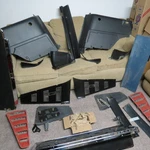 Original 1965 66 Mustang Fastback 25 Pcs Interior Rear Fold Down Seat Panel. Fixed Price $4500.00.
