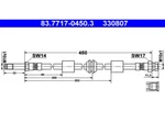 Ate Brake Hose 330807 Ford Galaxy Seat Alhambra Van Vw Sharan 1.9 Tdi. Fixed Price $17.47.