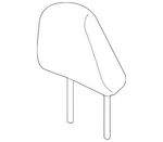 Genuine Honda Headrest Assembly Front *YR449L* (cashmere IVORY)81140-T2F-A01ZA. Fixed Price $438.50.