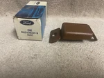 Nos Ford D1AZ-6560235-A 1971-73 Mustang Cougar Brown Shoulder Seat Belt Boot. Fixed Price $50.00.
