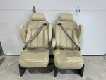Captain Chairs Passenger Van Set Of Two Beige With Base Oem. Fixed Price $999.00.
