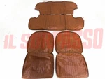 Original Nos Brown Seat Covers For Front And Rear Fiat 850 Special. Fixed Price $487.02.