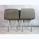 1986-1991 Bmw E30 3-SERIES Factory Front Headrest Pair Antrhacite Cloth Oem. Fixed Price $123.75.