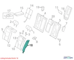 Audi 2016 A4 Seat Back Bolster Assembly 8K0885701L73G. Fixed Price $129.99.