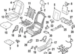 New Genuine Nissan Trim Assy-cushion Seat Lh Oe 873709A45A. Fixed Price $1064.88.
