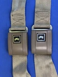1967-1972 Chevrolet Gm Seat Lap Belt Buckles Robbins 311 6704 Tan Carriage Usa. Fixed Price $125.00.