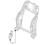 Genuine Audi Seat Back Frame 5Q4-881-045-B. Fixed Price $785.05.