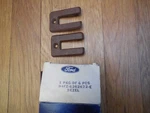 Nos 1974 1975 Ford Mustang Rear Seat Belt Bezels Red D4ZZ-62611B90-A. Fixed Price $14.99.