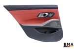 Bmw M3 G80 Rear Left Fiona Red Leather Door Panel 2021 2022 2023 2024 Oem. Fixed Price $249.99.