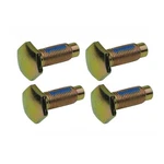 Seat Belt Floor Mounting Bolts Fine Thread Gold Zinc 1964-66 Chevelle Lemans 4PC. Fixed Price $26.00.