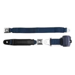 Retrobelt Dark Blue Pushbutton Retractable Lap Seat Bench. Fixed Price $77.99.