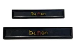 1971-72 Dodge Demon 340 Door Emblem Nameplate Pair Oem Mopar 3613436. Fixed Price $163.20.