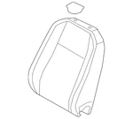 Genuine Volkswagen Seat Back Cover 3CN-881-805-S-VJK. Fixed Price $159.98.