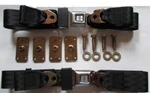 Deluxe Point Lap Seat Belts (2) With Retrofit Mounting Kit Ford Mustang. Fixed Price $120.00.