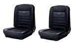 1964 1966 Mustang Front Bucket Deluxe Pony Upholstery Black -43-70105-958. Fixed Price $529.67.