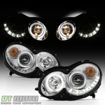 2003-2009 Mercedes Benz W209 Clk-class Led Drl Projector Headlights Left+right. Fixed Price $438.99.