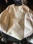 Tesla Model X Front Seat Left Back Cushion White Cover 2021-2023 1608036-91-F. Fixed Price $375.00.