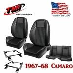 Tmi Pro-series Front/rear Seat Kit With Brackets For 1967-1968 Camaro Coupe. Fixed Price $3299.99.