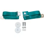 1964-73 Mustang; Oe Style Push Button Seat Belt; 60"; Aqua. Fixed Price $59.99.