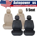 5-SEATS Full Set Car Covers Pu Front + Rear Cushion For Infiniti QX56 QX60. Fixed Price $65.55.