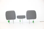 2013-2018 Dodge Ram 1500 Pickup Rear Seat Headrest Right Left Set Grey Cloth. Fixed Price $179.99.