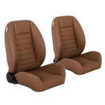 Tmi Pro Cruiser Collection Bucket Seats Low-back Saddle Brown Vinyl W/ White .... Fixed Price $1068.00.