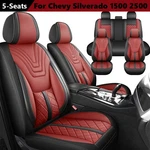 For Chevrolet Silverado 1500 2500 3500HD Leather Seat Covers Front Rear Full Set. Fixed Price $119.75.