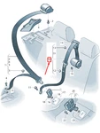 Audi Q3 Rear Center Seatbelt Original. Fixed Price $261.23.
