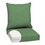 Outdoor Foam Deep Seat Cushion Set 24X24 Bright Moss Green Leala Arden. Fixed Price $89.99.