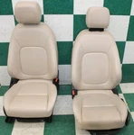 *wear* 19' F-pace Latte Beige Leather Heated Dual Power Front Bucket Seats Pair. Fixed Price $1033.59.