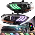 Set Vland Full Led Rgb Front Lamp Headlights Ford Mustang 2018-21 Sequential. Fixed Price $279.99.