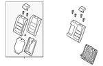 Genuine Mazda Seat Back Assembly GLK3-57-400A-03. Fixed Price $1043.24.