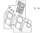 Genuine Nissan Seat Back Assembly 88600-6RY0A. Fixed Price $1054.68.