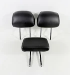 2013-2016 Ford Fusion Rear Back Seat Headrests Set Of Black Leather Oem. Fixed Price $59.95.