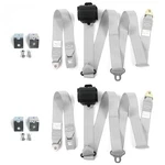 Ford Thunderbird 1961 - 1966 Standard 3PT Gray/grey Retractable Bucket Seat Belt. Fixed Price $271.50.