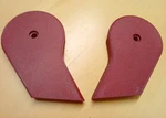 92-97 Scarlet/ruby Red Split Seat Hinge Covers 40/20/40 Ford F150 F250 F350 Obs. Fixed Price $49.99.