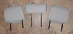 2010-2015 Toyota Prius Sedan Rear Seat Light Gray Cloth Head Rest Set Of 3. Fixed Price $140.81.